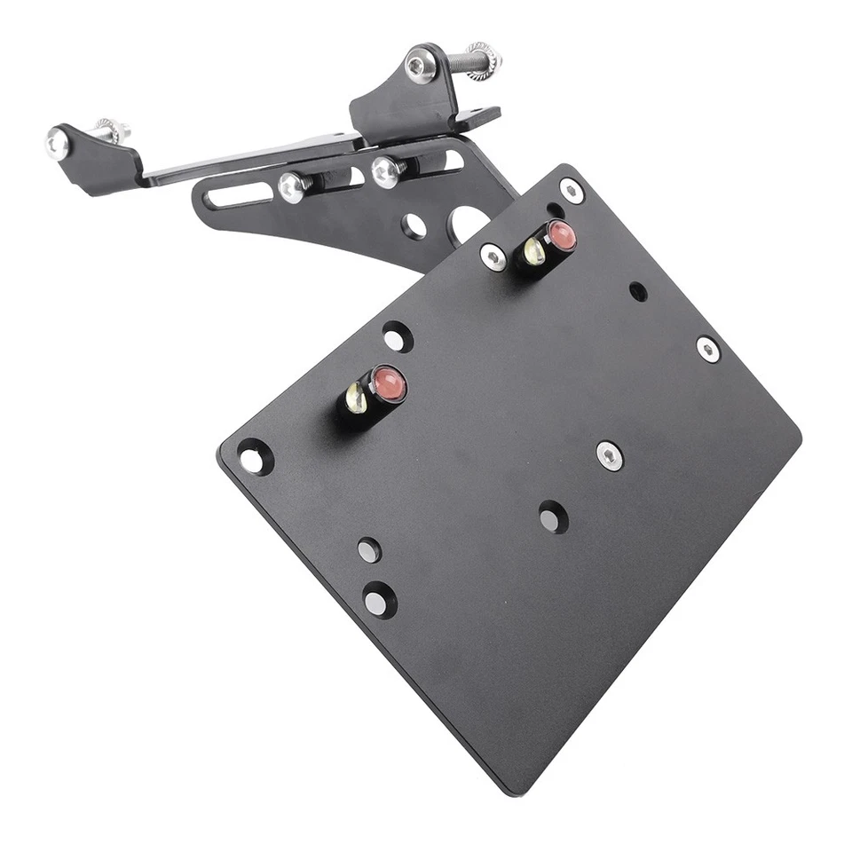 Soporte de matrícula eliminador de guardabarros de montaje lateral negro para Harley Sportster Foto 3 de 4