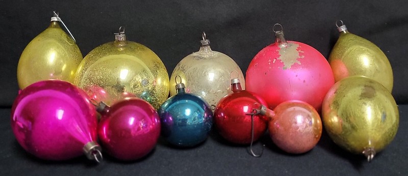 Antique Germany Blowned Glass Christmas Ornaments