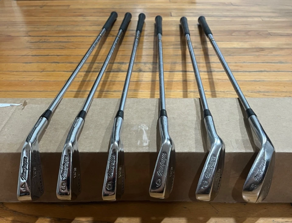 RARE Set of MacGregor Tourney PMB Forged Blade Irons 4-6 & 9-LW PGA TOUR RH S300 - Image 3 of 4