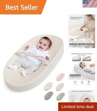 Safe  Stylish Baby Changing Pad, Waterproof PU Wipeable Material 31.58"L, Beige