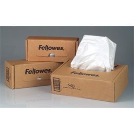 Fellowes 36053 34 Litre Shredder Bags 100 Pack