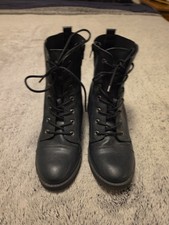 Hampage Black Leather Boots 9.5M