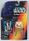 1995 Star Wars POTF LUKE SKYWALKER Long Lightsaber & Blaster Red Card Kenner NEW