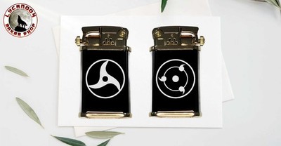 Itachi Sharingan - Pocket Lighter - Automatic Start - Push Button Flip Top