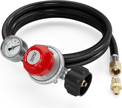 #ad 6FT 0 30 PSI Adjustable High Pressure Propane Regulator with 0 60PSI $34.16