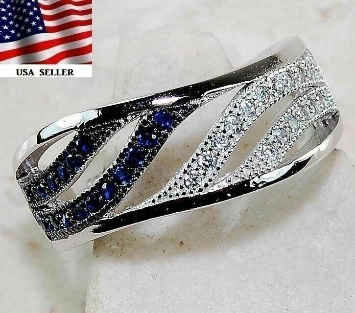 1CT Heat Treated Kyanite 925 Solid Sterling Silver Ring Jewelry Sz 6 U1-6