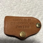 Vintage Shell Gas Mabrys Oil Station Car Auto Leather Key Holder Keychain KY