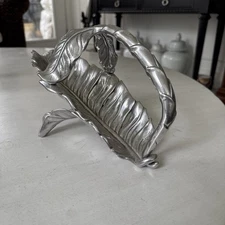 Vintage Arthur Court 2003 PALM Leaf Tropical Safari Wine Bottle Holder Caddy HTF