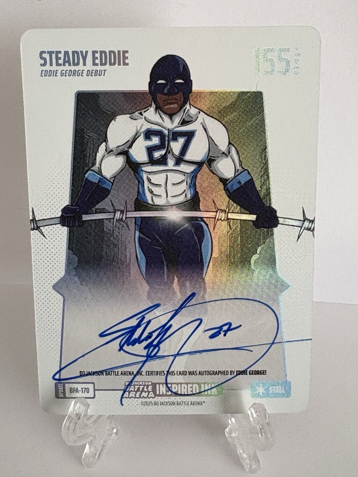 Bo Jackson Battle Arena #BFA-170 Steady Eddie Inspired Ink Steel Auto George