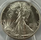 1945 D Walking Liberty Half Dollar PCGS MS64 Exact Coin Imaged
