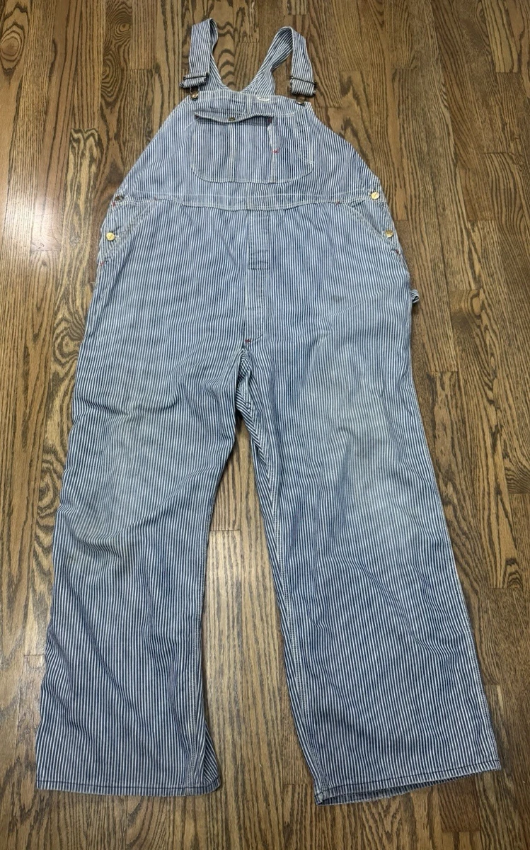Hickory Stripe Overalls In Men's Vintage Jeans for sale | eBay