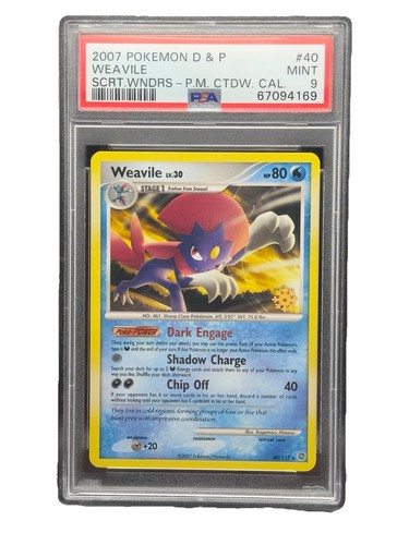 Weavile graded PSA 9 for sale on eBay