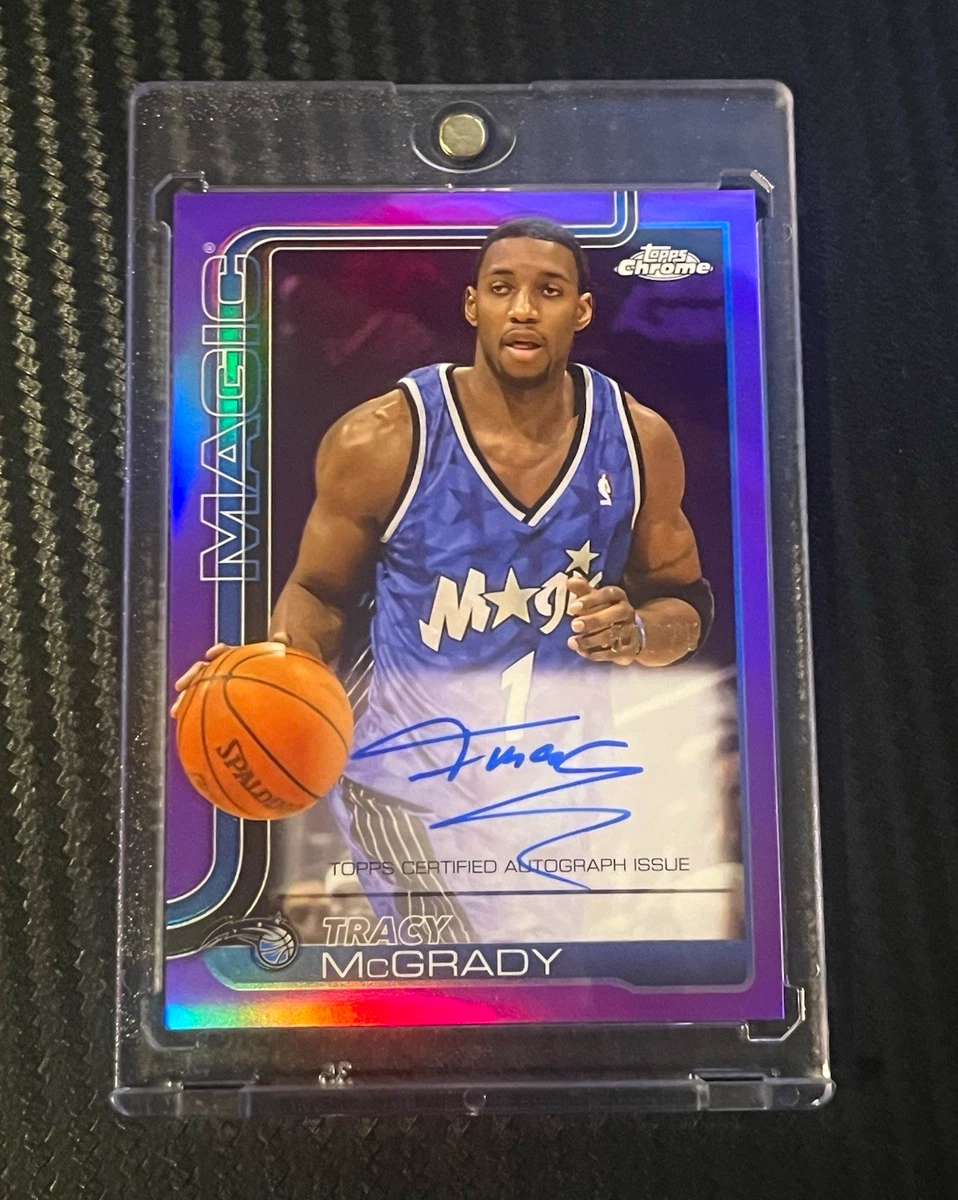 Tracy McGrady Orlando Magic Basketball Autographed Sports Trading