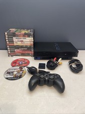 Sony Playstation 2 PS2 Fat Bundle Controller Memory Card 14 Game See Description