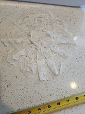 Vintage Chapel Cap White Lace With Attached Comb