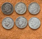 (Lot Of 14) 90% Silver Dimes- Mixed Dates (Circulated) 12-Roosevelt / 2 Mercury