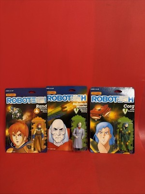 Vintage 1985 Matchbox Robotech Figures Lot Rand Corg Robotech Master Sealed MOC