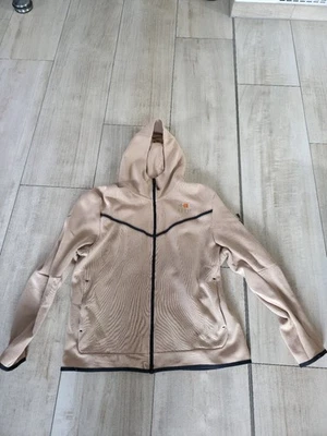 Nike Herren Trainingsjacke Tech Fleece Beige XL mit Kapuze, FC Barcelona - Bild 1 von 3