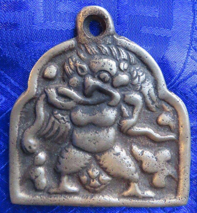 Antique Handmade Tantrik Tibetan Buddhist Bronze Garud Thokcha Pendent , Nepal