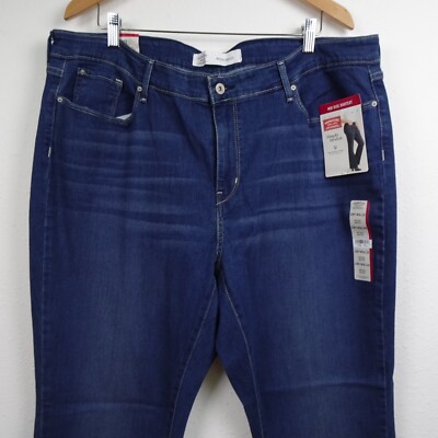 Levi Strauss Bootcut Jeans Women's Plus Size 22 Blue Denim Stretch