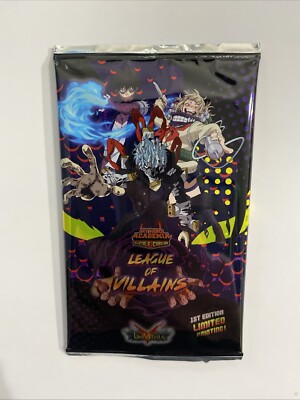 league of villains booster box UniVersus My Hero Academia CCG 1st Edition Pack TCG with each pack including 10 collectible cards Opening NEW My Hero Academia
