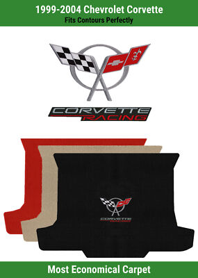 Lloyd Velourtex Deck Mat for '99-04 Chevy Corvette w/Corvette Racing C5 on Black