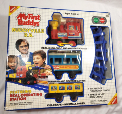 Vintage 1989 My First Buddys Buddyville R.R. Train Track Set Buddy