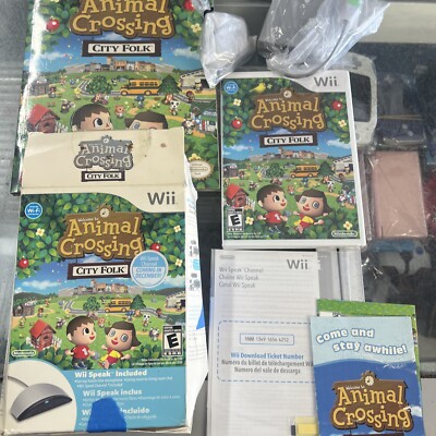 Brand New Factory Sealed Nintendo Wii Game Animal Crossing City Folk 