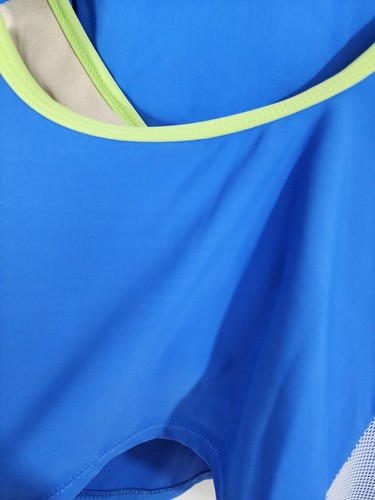 CAZIMI Size Top 12 Tankini Set Blue Swimsuit Womens - Picture 5 of 10