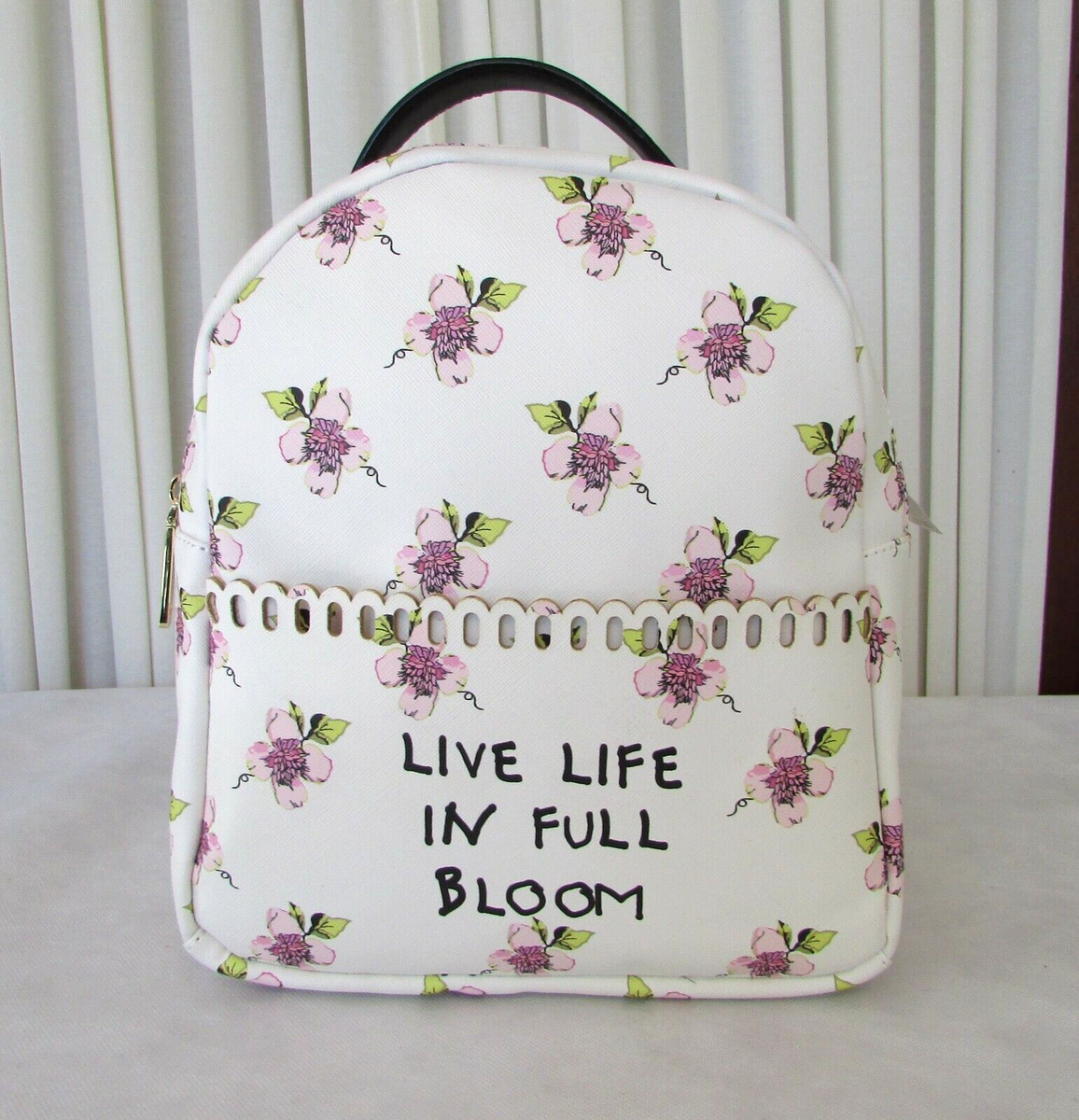 Betsey Johnson Floral Backpack Live Life in Full Bloom Bag 