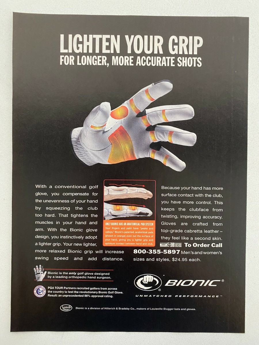 Bionic Golf Gloves 2007 Print Ad
