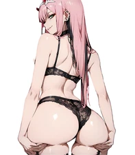 Zero Two Sticker 02 Darling in the Franxx Waifu 6" Anime Car Decal Weatherproof