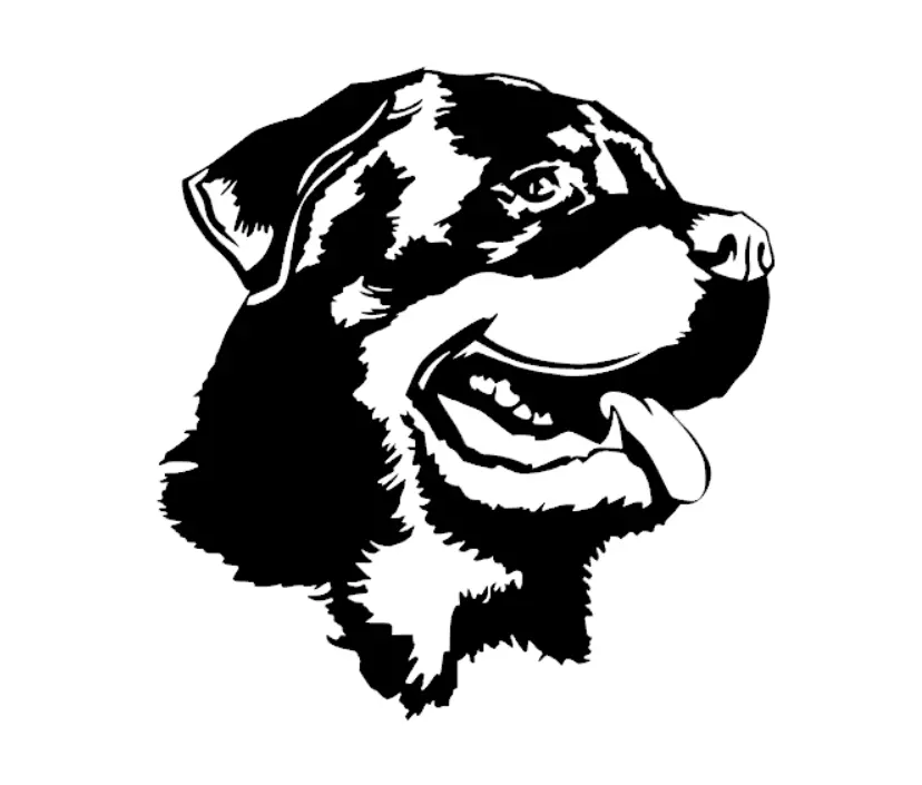 Rottweiler car clearance sticker