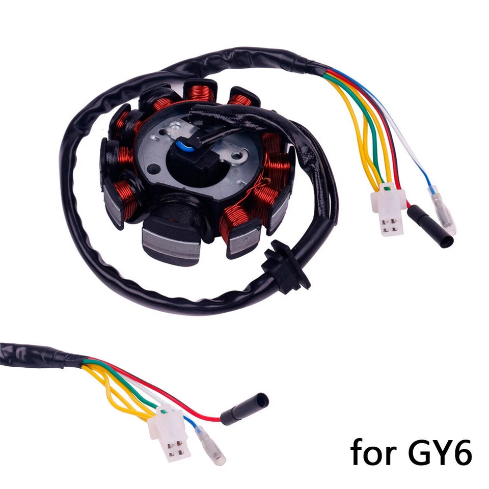 Alternador Magneto 11 Bobinas-Estator para GY6 Scooter Chino-Ciclomotor ATV Go Kart Quad Foto 2 de 4