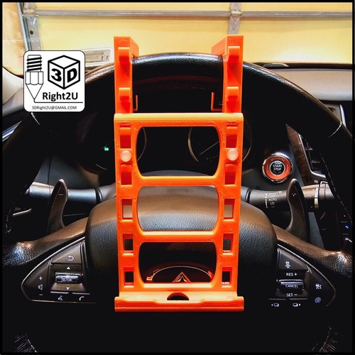 Tablet/Phone Stand for Steering Wheel (Stationary - When Parked) - 第 1/10 張圖片