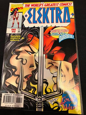 Elektra Volume 1 #'s 12-15 (4 Comic Books) 1997-1998 (Marvel