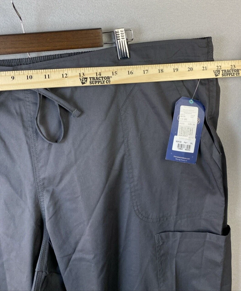 Nuevo con etiquetas Pantalones Médicos Cherokee para Mujer XXL Ropa de Trabajo Modernos Clásicos Anchos Peltre WW120 Foto 4 de 4