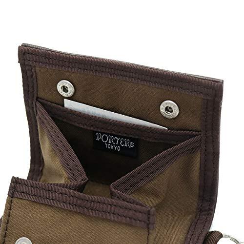 Estuche para monedas Yoshida & Co. PORTER estilo libre 707-08230 marrón NUEVO hecho en Japón - Imagen 7 de 9