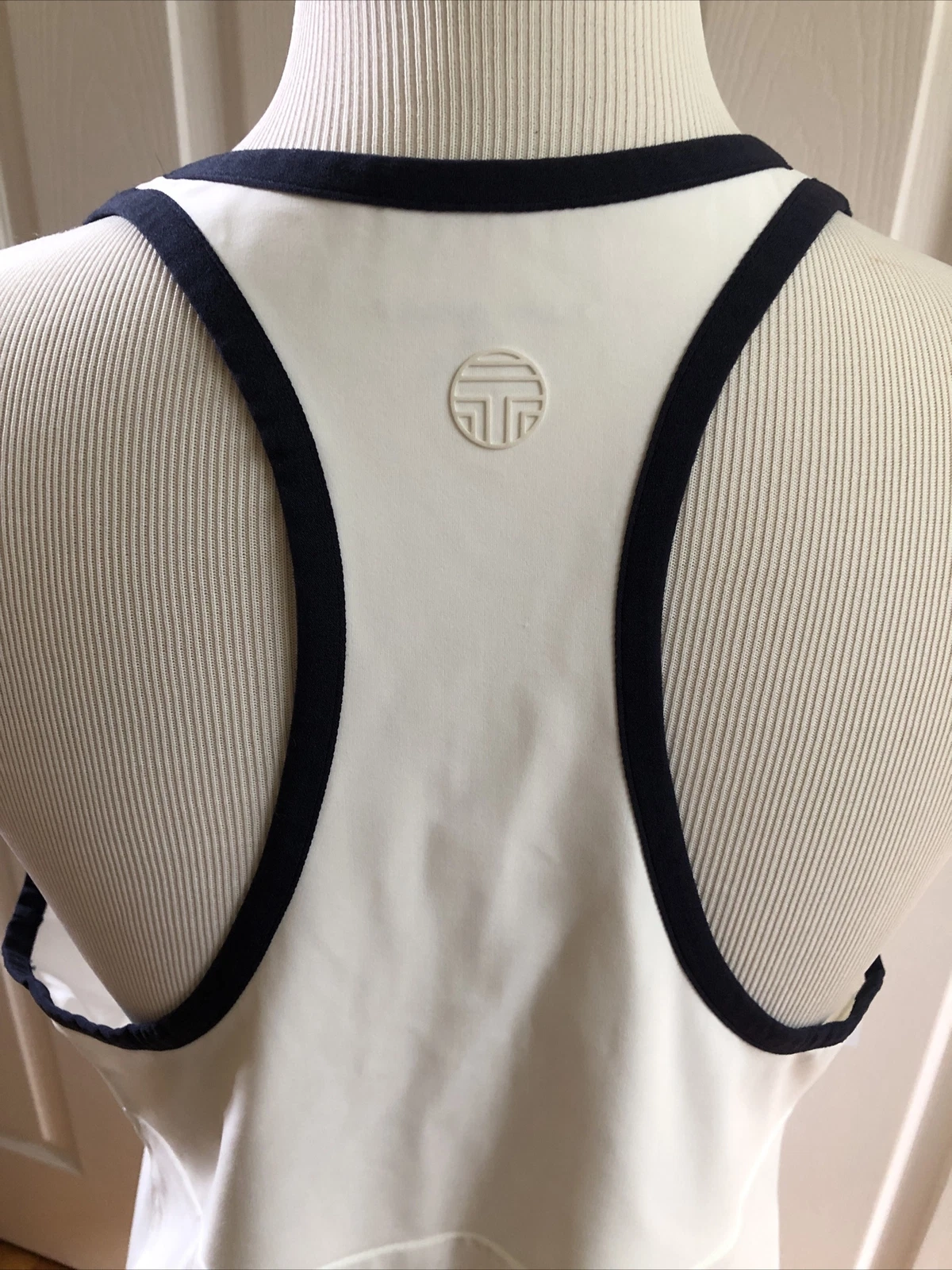 Abito Tory Burch Sport Quarter Zip Racerback A Line tempo libero tennis XL NUOVO CON ETICHETTE