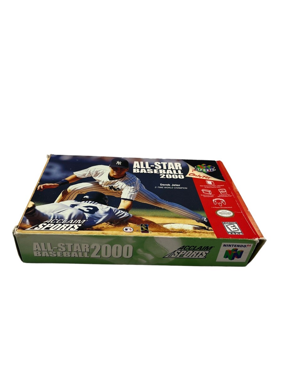 All Star Baseball 2000 N64 Game Nintendo CIB VTG MLB Yankees Derek