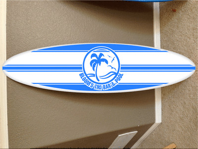 wall hanging surf board surfboard decor hawaiian beach surfing beach ...