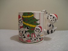 kitten christmas mug/cup excellent condition