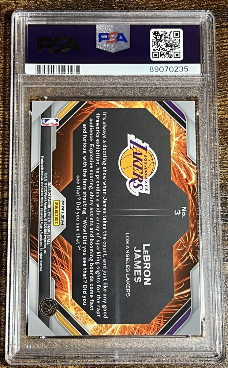 2023-24 Panini Prizm - Fireworks LeBron James #3 Silver