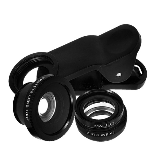 1 Set Wide Angle Camera Lens Three-in-1 Phone Camera Lens Clip Phone - 第 7/12 張圖片