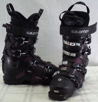 Salomon Shift Pro 90 Used Women's Ski Boots Size 22.5 Tech Toe and Heel #978591