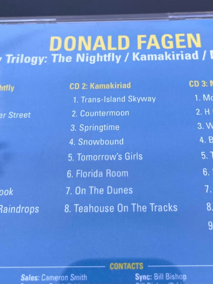 Donald Fagan 3CD Nightfly Trilogy' (Steely Dan) - 3 CD set - RARE - Image 2 of 4