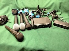 Pyle 2-Channel UHF Wireless Handheld Mic System PDWM3375 w/ 4 Mics  Accessories