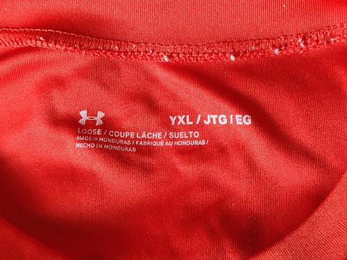 Under Armour Youth Red UA Big Logo Short Sleeve Shirt Youth XL Pullover - Bild 13 von 13