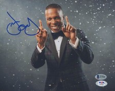 Leslie Odom Jr Hamilton Aaron Burr Signed 8x10 Photo PSA Beckett C Lin Manuel