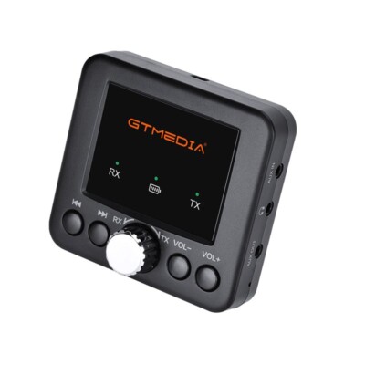 Audio Adapter Bluetooth 5.0 Transmitter Receiver f/ Phones PC GTMEDIA RT05 